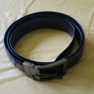 Men's Black Leather Belt